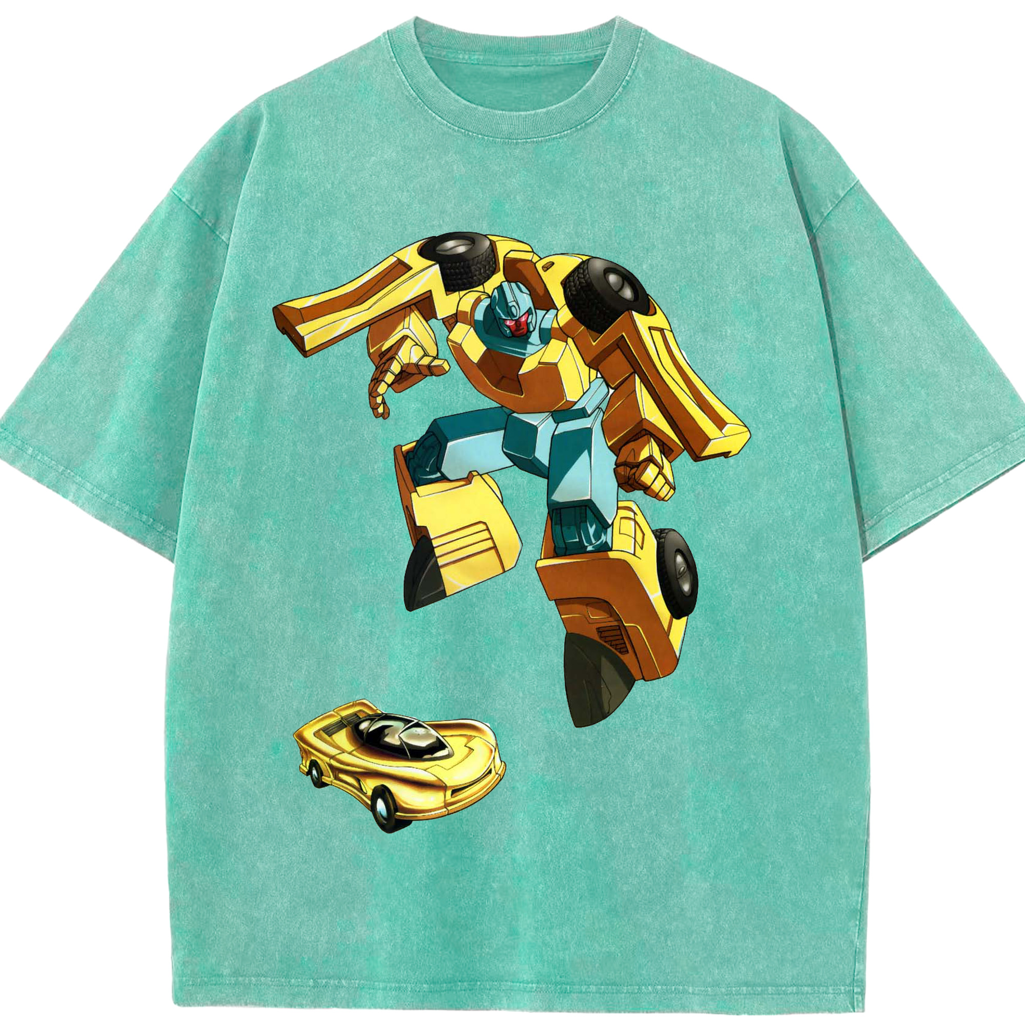 （画像用）  綿100% ヴィンテージ風 半袖Tシャツ（フロントプリント）